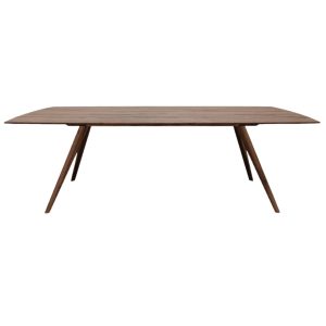 HelloTable eettafel Novum 30 – semi rechthoekig – 220×100 cm – noten m
