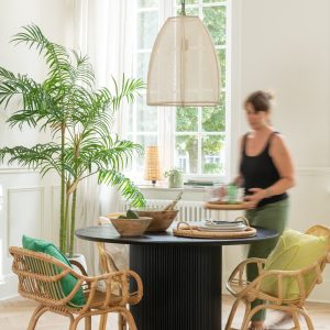 J-Line hanglamp Peer – linnen/ijzer – wit – small J-Line hanglamp Peer – linnen/ijzer – wit – small