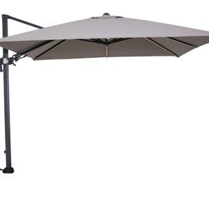 Hawaii Lumen parasol – 300×300 cm – carbon black – zand
