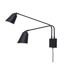 it's about RoMi wandlamp Bremen – zwart – 130x60x49cm it's about RoMi wandlamp Bremen – zwart – 130x60x49cm