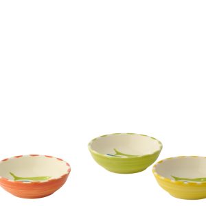 J-Line schaal Vis – keramiek – small – set van 3 J-Line schaal Vis – keramiek – small – set van 3