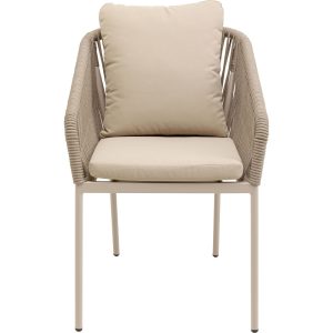 Kare Design Tuinstoel met armleuningen Cyprus beige
