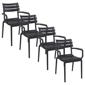 Garden Impressions tuinstoel Paris zwart – 4 stuks Garden Impressions tuinstoel Paris zwart – 4 stuks