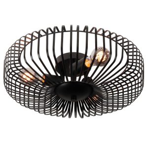 Highlight plafondlamp Nino – 3 lichts – 45 x 14.5 cm – zwart Highlight plafondlamp Nino – 3 lichts – 45 x 14.5 cm – zwart