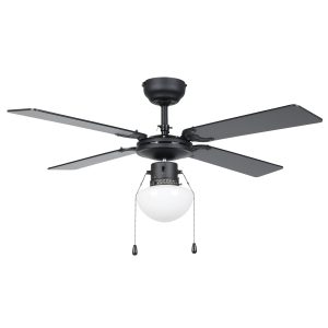 EGLO plafondlamp met ventilator Fortaleza – ac e27 – zwart/hout EGLO plafondlamp met ventilator Fortaleza – ac e27 – zwart/hout