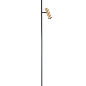 Highlight vloerlamp Trend – 2 lichts – 30 x 141 cm – zwart goud