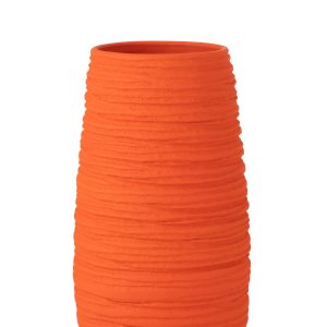 J-Line vaas Fiesta – keramiek – oranje – extra large – Ø 25 cm J-Line vaas Fiesta – keramiek – oranje – extra large – Ø 25 cm