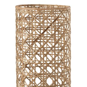 J-Line windlicht Candice – glas/riet – naturel – large J-Line windlicht Candice – glas/riet – naturel – large