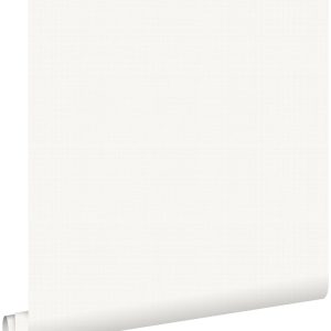 ESTAhome behang linnenstructuur wit – 53 cm x 10.05 m – 139022