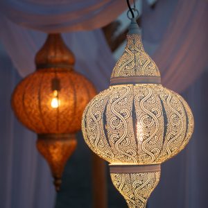 J-Line hanglamp Boor – metaal – wit – small