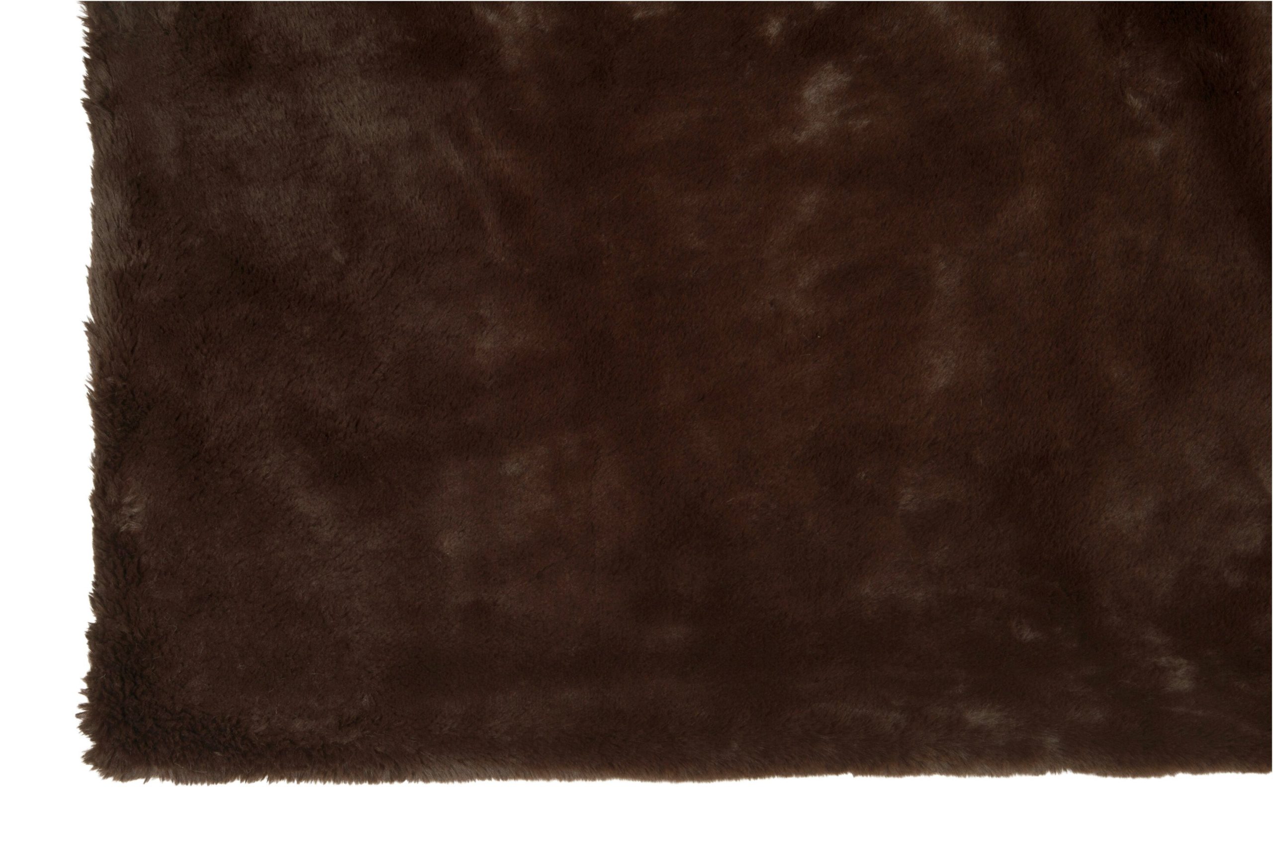 J-Line plaid Cutie - fleece deken – polyester – donkerbruin - 180 x 13