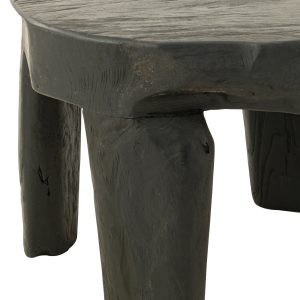 J-Line tafel Rond – hout – zwart – set van 2 J-Line tafel Rond – hout – zwart – set van 2