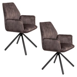 Housecraft Living Jamie Eetkamerstoelen met armleuning Wood/ Bruin – S Housecraft Living Jamie Eetkamerstoelen met armleuning Wood/ Bruin – S