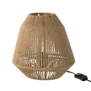 J-Line tafellamp Tina – jute – beige