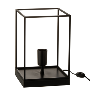 J-Line lamp Rechthoekige Frame – metaal – zwart – small