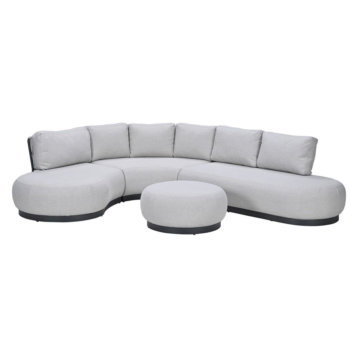 Garden Impressions Loungeset San Jose 4-delig links - valley sand