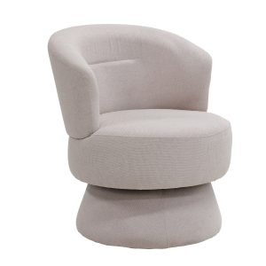 Giga Meubel Fauteuil Moïse – Stof/Metaal – Beige Giga Meubel Fauteuil Moïse – Stof/Metaal – Beige