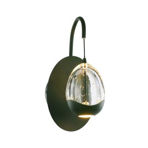 Highlight wandlamp Clear – 1 lichts – 16 x 27 cm – helder zwart