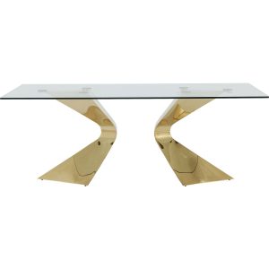 Kare Design Eettafel Gloria 200x100cm goud Kare Design Eettafel Gloria 200x100cm goud