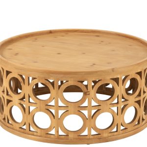 J-Line salontafel Gekerfd – hout – naturel J-Line salontafel Gekerfd – hout – naturel