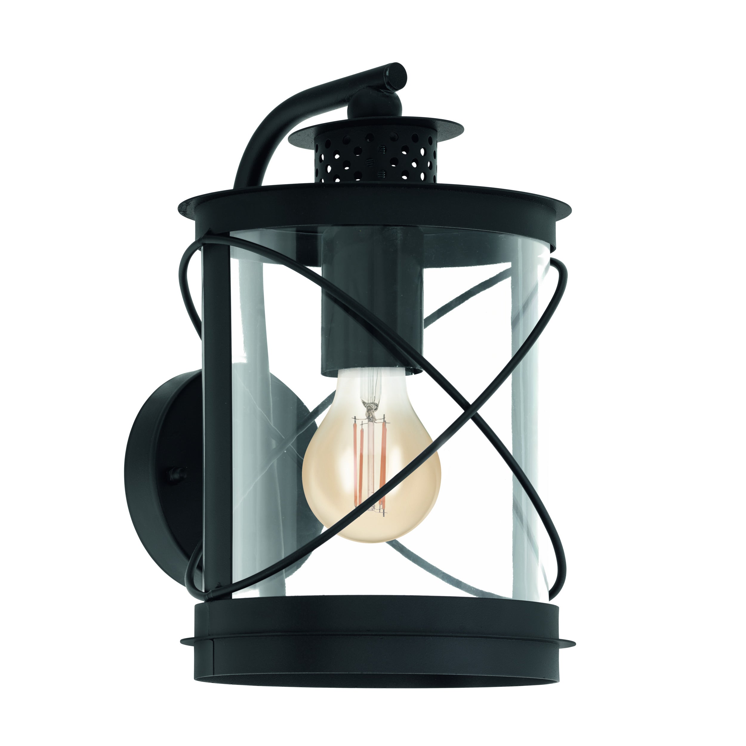 EGLO wandlamp buiten Hilburn - e27 - 28 cm - zwart