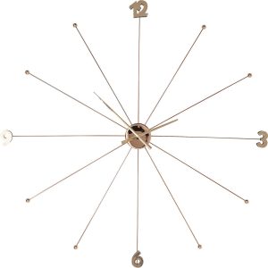 Kare Design Wandklok Like Umbrella roze goud