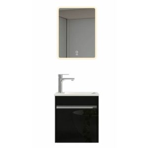 Home Deluxe Badkamermeubel BORKUM – MDF zwart Home Deluxe Badkamermeubel BORKUM – MDF zwart