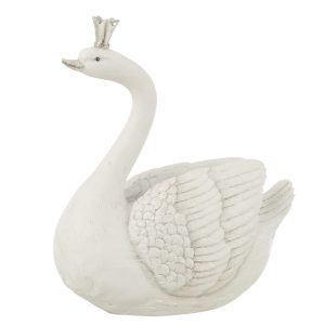 J-Line spaarpot Zwaan – polyresin – wit/zilver J-Line spaarpot Zwaan – polyresin – wit/zilver