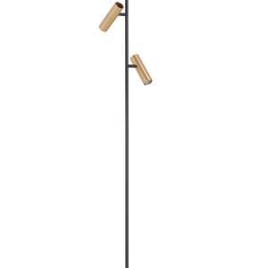 Highlight vloerlamp Trend – 3 lichts – 30 x 158 cm – zwart goud