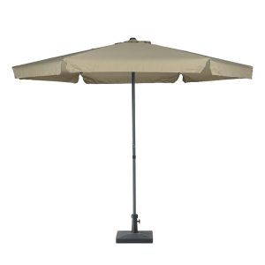 Delta parasol – Ø300 cm – carbon black – taupe
