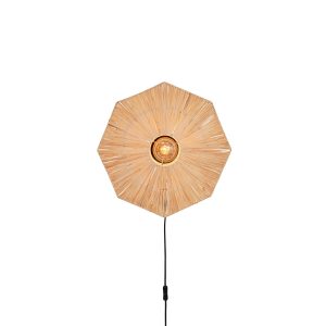 GOOD&MOJO wandlamp Panama – naturel – Ø45cm GOOD&MOJO wandlamp Panama – naturel – Ø45cm