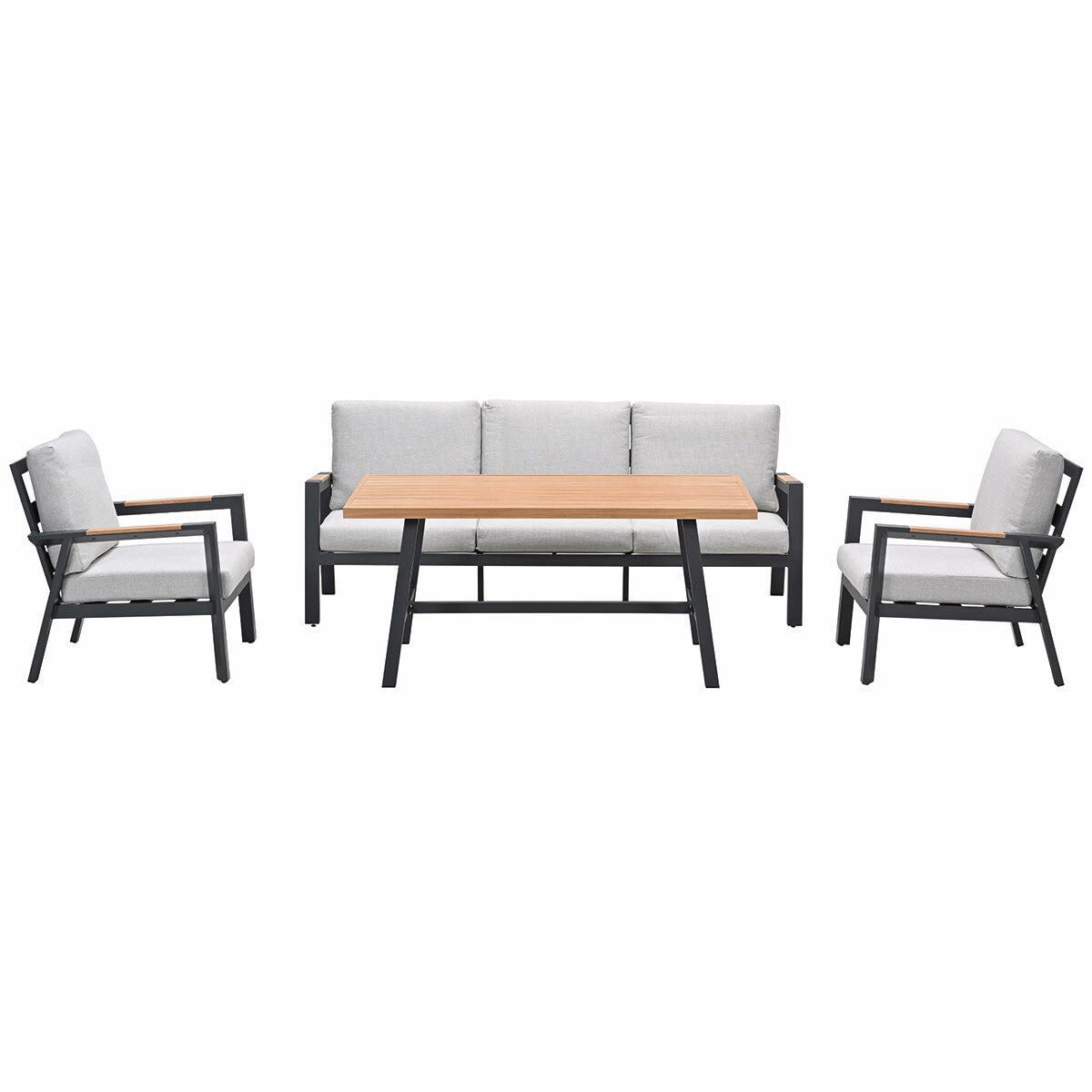 Garden Impressions lounge dining set Lissabon valley sand - 4-delig st