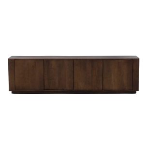Giga Meubel Tv-Meubel Finn – Donkerbruin Hout – 200x40x55cm