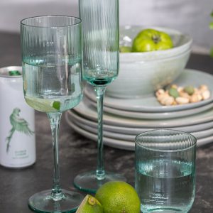 J-Line glas champagne Louise – glas – groen – 6 stuks J-Line glas champagne Louise – glas – groen – 6 stuks