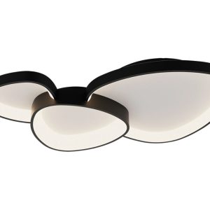 Freelight plafondlamp Organico – 3 lichts – 90 x 10.5 cm – zwart Freelight plafondlamp Organico – 3 lichts – 90 x 10.5 cm – zwart