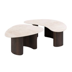 Giga Living Salontafel Ceramo Organisch – Organisch Keramiek – Set Van Giga Living Salontafel Ceramo Organisch – Organisch Keramiek – Set Van