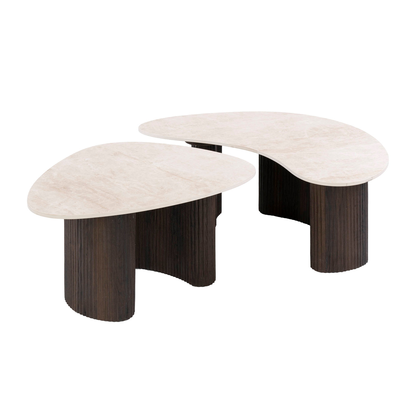 Giga Living Salontafel Ceramo Organisch - Organisch Keramiek - Set Van