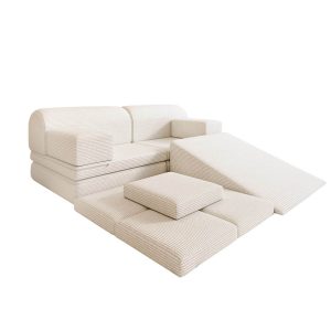 Home Deluxe Speelbank LIV incl. glijbaan en stapelblokken – Snoer Beig Home Deluxe Speelbank LIV incl. glijbaan en stapelblokken – Snoer Beig