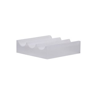 Hübsch organizer Wave – kristal – 11x11xh3cm