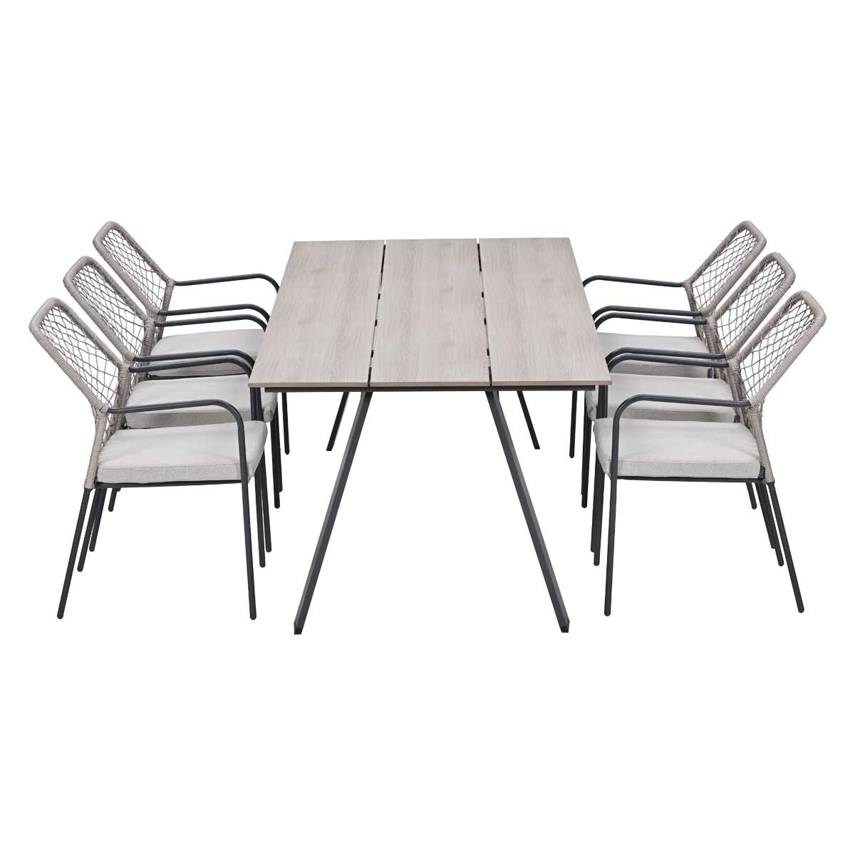 Garden Impressions Tuinset Ross 7-delig - Braga tuintafel 220x100 cm