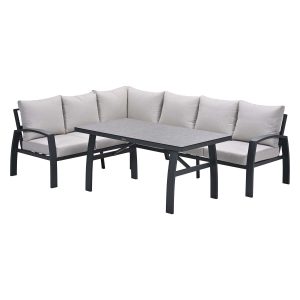 Garden Impressions lounge dining set Cameron desert sand – 3-delig – l Garden Impressions lounge dining set Cameron desert sand – 3-delig – l