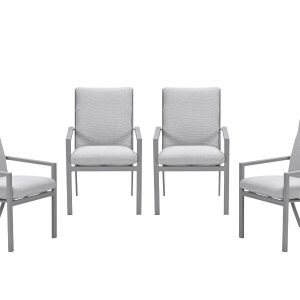 Garden Impressions Sergio tuinstoelen set van 4 taupe Garden Impressions Sergio tuinstoelen set van 4 taupe