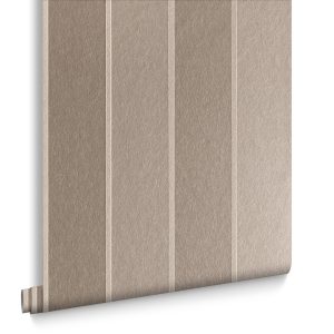 Graham & Brown Vliesbehang – Baroque Bead Stripe Champagne – 10mx52cm