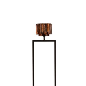 J-Line theelichthouder Staander Recht – glas – bruin – large J-Line theelichthouder Staander Recht – glas – bruin – large
