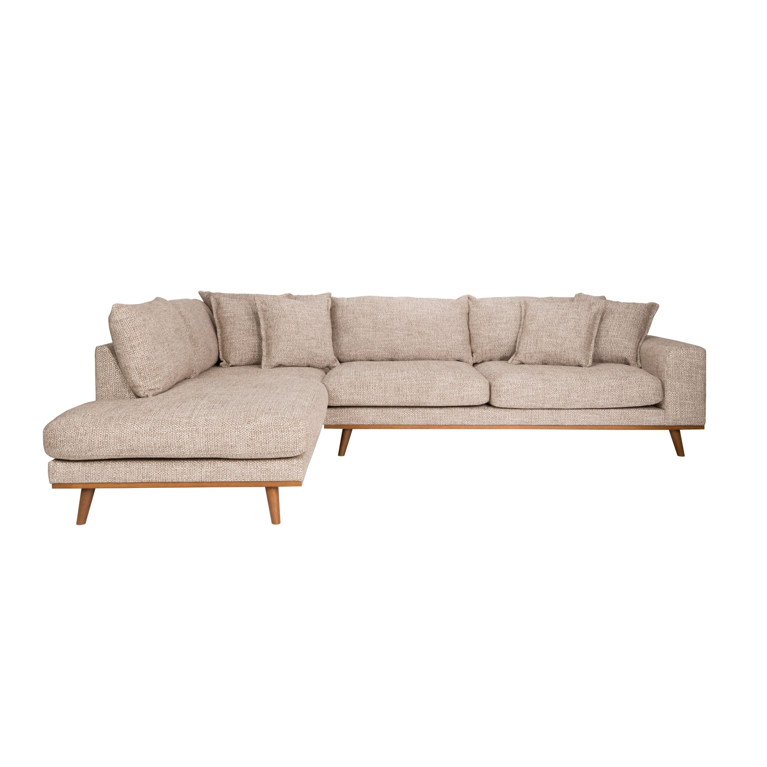 Housecraft Living Hagen 4,5 zitsbank/ hoekbank Links Bruin