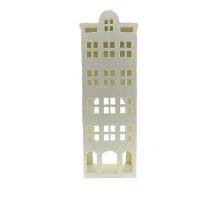 Home Society Waxinelichthouder Singel XL – wit – metaal – 70 x 19 x 24