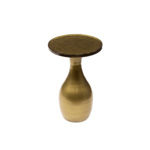 Giga Meubel Bijzettafel Eclipse – Goud Metaal/Glas – 30x30x45cm Giga Meubel Bijzettafel Eclipse – Goud Metaal/Glas – 30x30x45cm