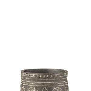 J-Line bloempot Fresco – cement – grijs – medium – Ø 18 cm J-Line bloempot Fresco – cement – grijs – medium – Ø 18 cm