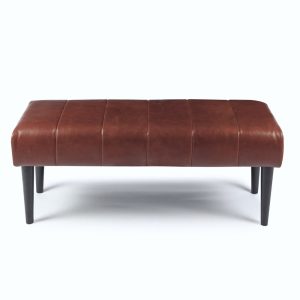 Furnhouse bankje Athea – Bruin – Leer – 50x120x48 Furnhouse bankje Athea – Bruin – Leer – 50x120x48