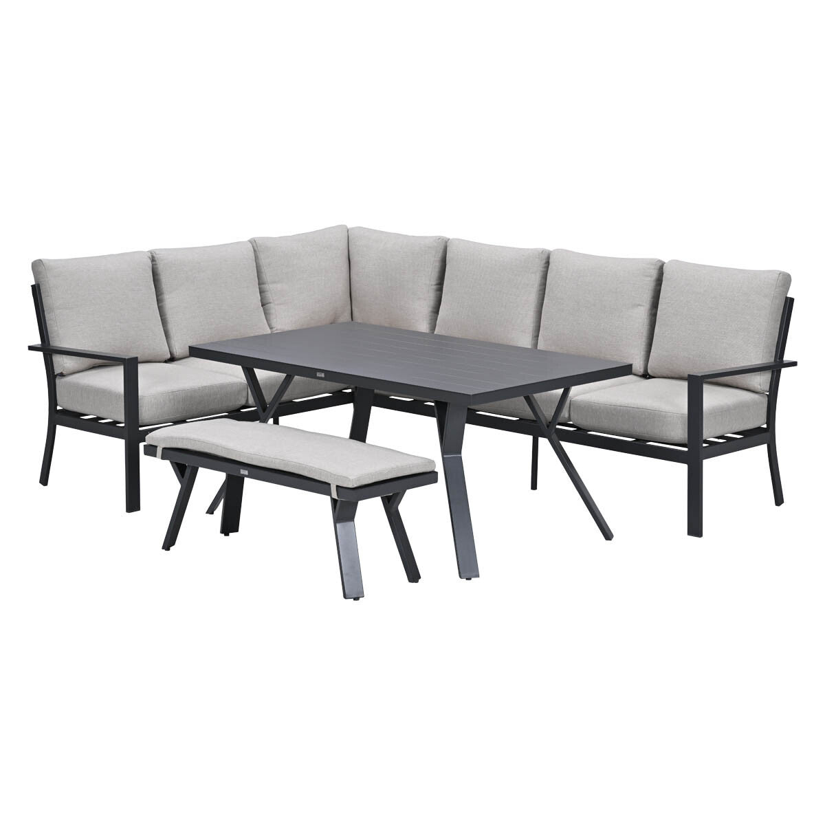 Garden Impressions Lounge dining set Senja 4-delig links - sandstone